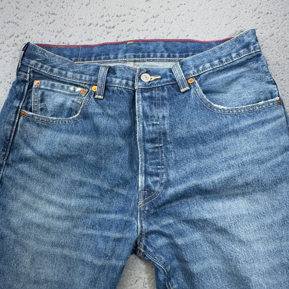 Levis 501 Jeans Mens 32x32 Blue McLaren MP4/4 McLaren F1 2nd Prototype Racing